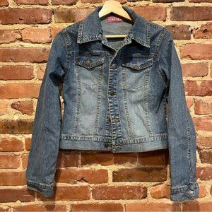 Deb Cropped Denim Jacket Y2K Small 2000s